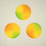 Early Work/Minimal Dome Drawing (Orange, Yellow, Green)