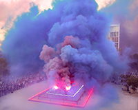 Judy Chicago SMOKE SCULPTURE: <i>A Royal Poem for Miami </i>