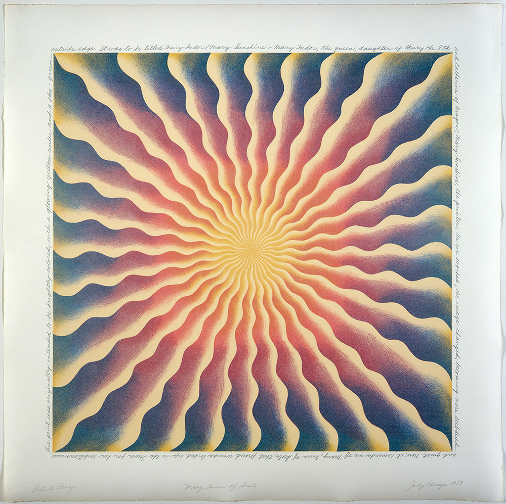 Judy Chicago POSITIVE FRAGMENTATION: FROM THE COLLECTIONS OF JORDAN D. SCHNITZER AND HIS FAMILY FOUNDATION